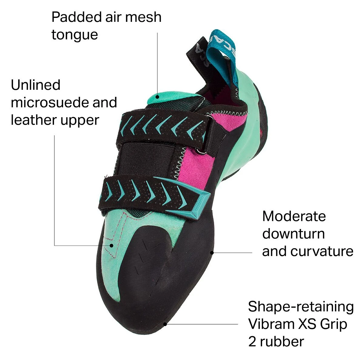 Scarpa Vapor V Climbing Shoe - Women's 4 Scarpa Vapor V Climbing Shoe - Women's - Image 2